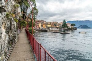 The waterfront promenade of the beautiful lakefront town of Varenna - Lake Como, Italy - rossiwrites.com