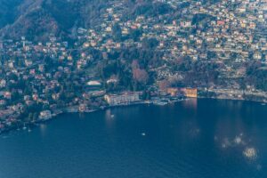 Aerial view of Lake Como, Italy - rossiwrites.com