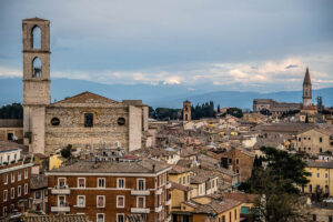 Panoramic view of the city from the historic centre - Perugia, Italy - rossiwrites.com