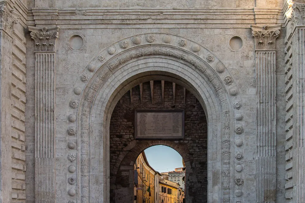 Porta San Pietro with Corso Cavour - Perugia, Italy - rossiwrites.com