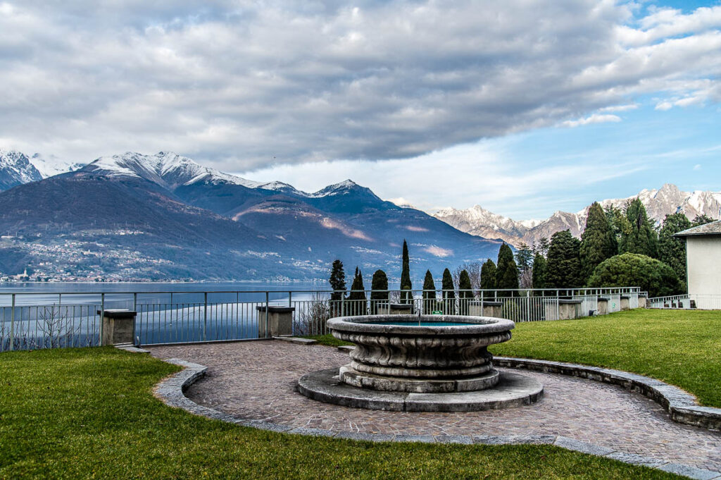 The garden of the Abbey of St. Mary of Piona - Lake Como, Italy - rossiwrites.com
