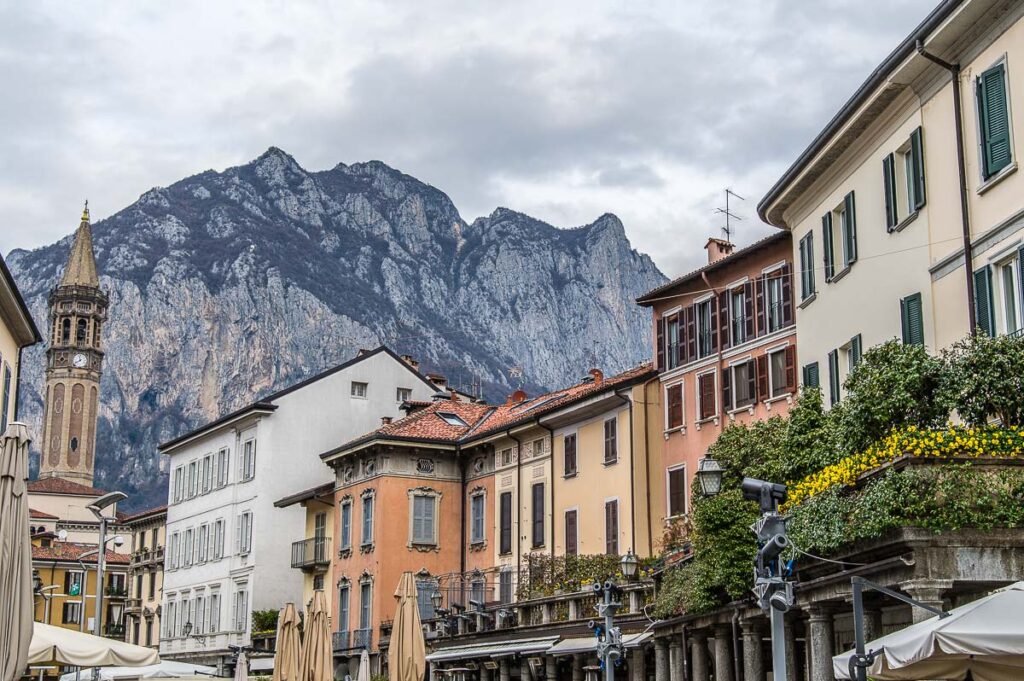 View of the historic centre of Lecco - Lake Como, Italy - rossiwrites.com