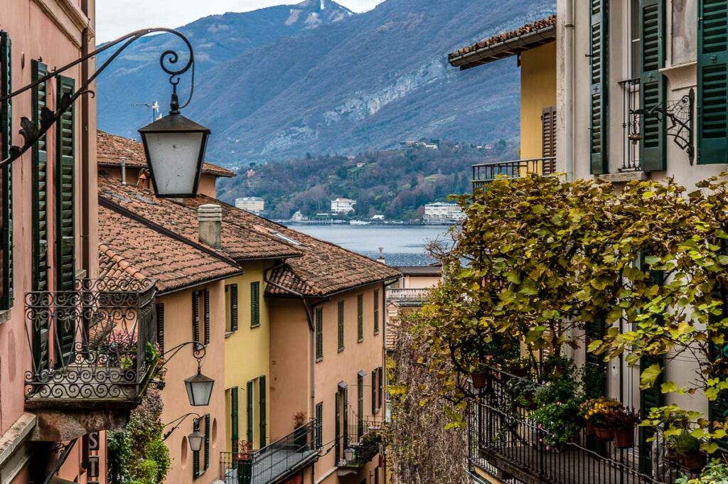 View of the iconic Salita Serbelloni in the town of Bellagio - Lake Como, Italy - rossiwrites.com