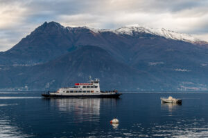 A ferry boat in the central part of the lake - Lake Como, Italy - rossiwrites.com
