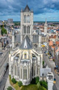 Bird's-eye view of Ghent, Belgium - rossiwrites.com