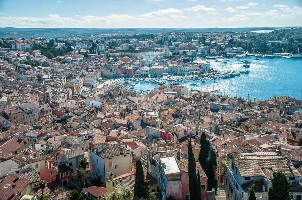 Bird's-eye view of Rovinj, Croatia - rossiwrites.com