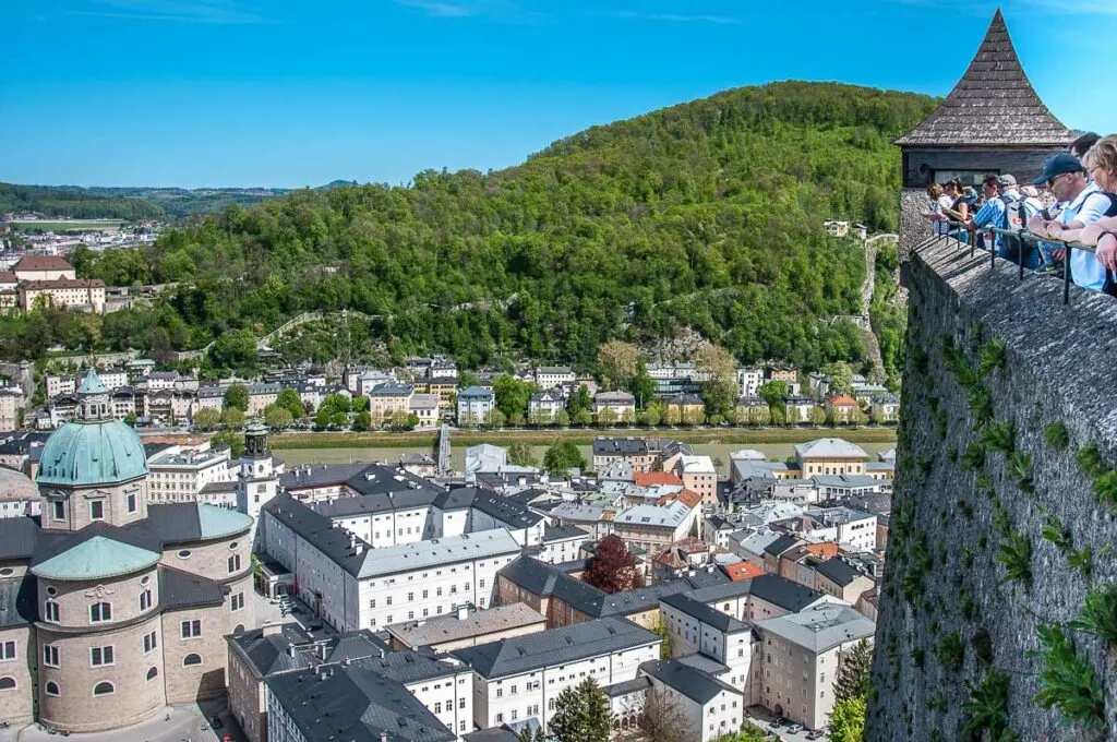 Bird's-eye view of Salzburg, Austria - rossiwrites.com