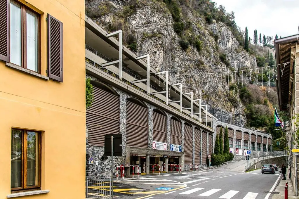 Multi-storey car park in the town of Varenna - Lake Como, Italy - rossiwrites.com