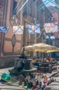 Fake bags sold along Spaccanapoli - Naples, Italy - rossiwrites.com