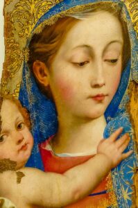 Madonna with Child by Pacecco - Pio Monte della Misericordia - Naples, Italy - rossiwrites.com