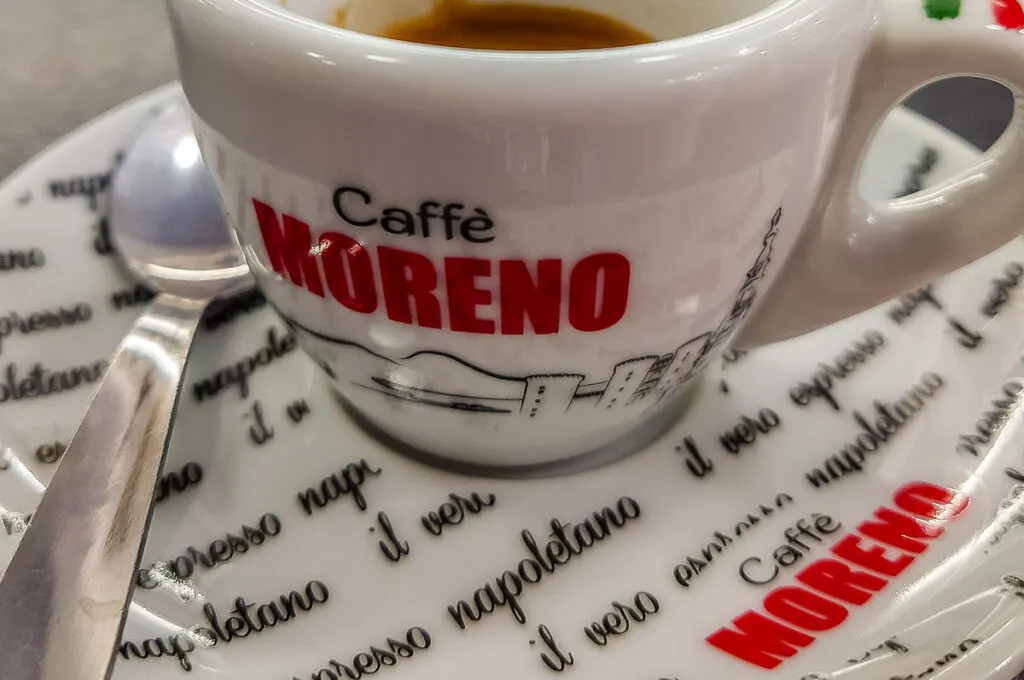 Neapolitan espresso served in a small cafe - Naples, Italy - rossiwrites.com