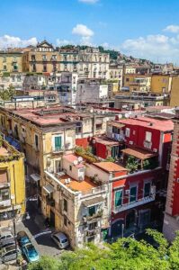 Neapolitan houses seen from above - Naples, Italy - rossiwrites.com