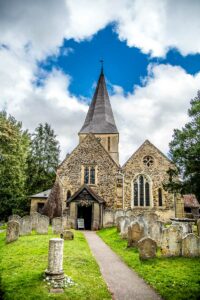 St. James's Church in the village of Shere - Surrey, England - rossiwrites.com