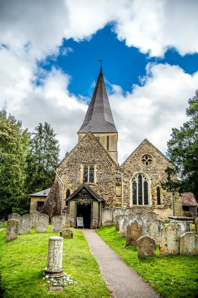 St. James's Church in the village of Shere - Surrey, England - rossiwrites.com