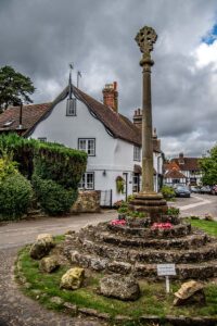 The War Memorial in the village of Shere - Surrey, England - rossiwrites.com