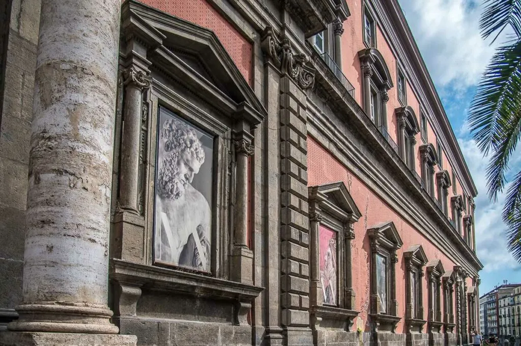 The facade of MANN - The National Archaeological Museum of Naples - Naples, Italy - rossiwrites.com