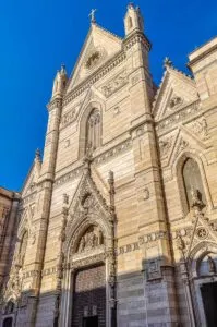 The facade of the Duomo - Naples, Italy - rossiwrites.com