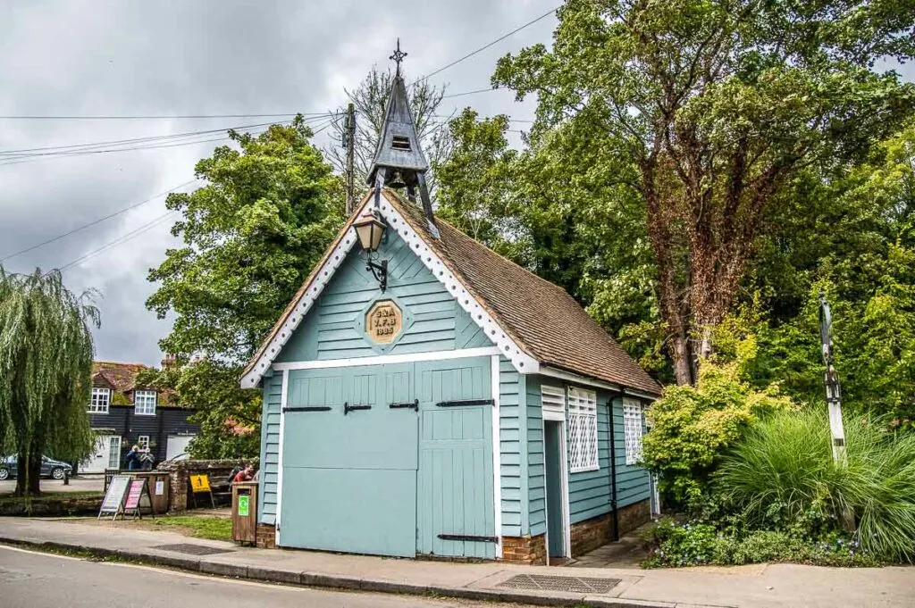 The former fire station current public toilets in the village of Shere - Surrey, England - rossiwrites.com