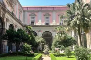 The internal courtyard of MANN - National Archaeological Museum of Naples - Naples, Italy - rossiwrites.com