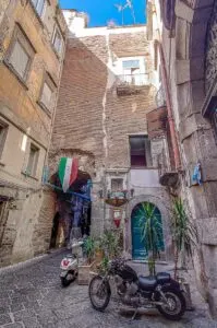 The remnants of an ancient Roman theatre on Via del'Anticaglia in the historic centre - Naples, Italy - rossiwrites.com