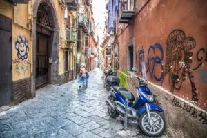 Via Atri in the historic centre - Naples, Italy - rossiwrites.com