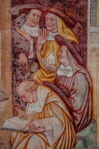 Детайл от цикъла фрески за Св. Урсула в Църквата на Св. Катерина в Музея Санта Катерина - Тревизо, Италия - rossiwrites.com