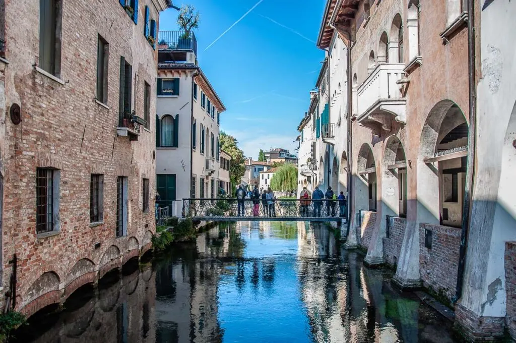 Iconic view of the Cagnan Medio also known as I Buranelli - Treviso, Italy - rossiwrites.com