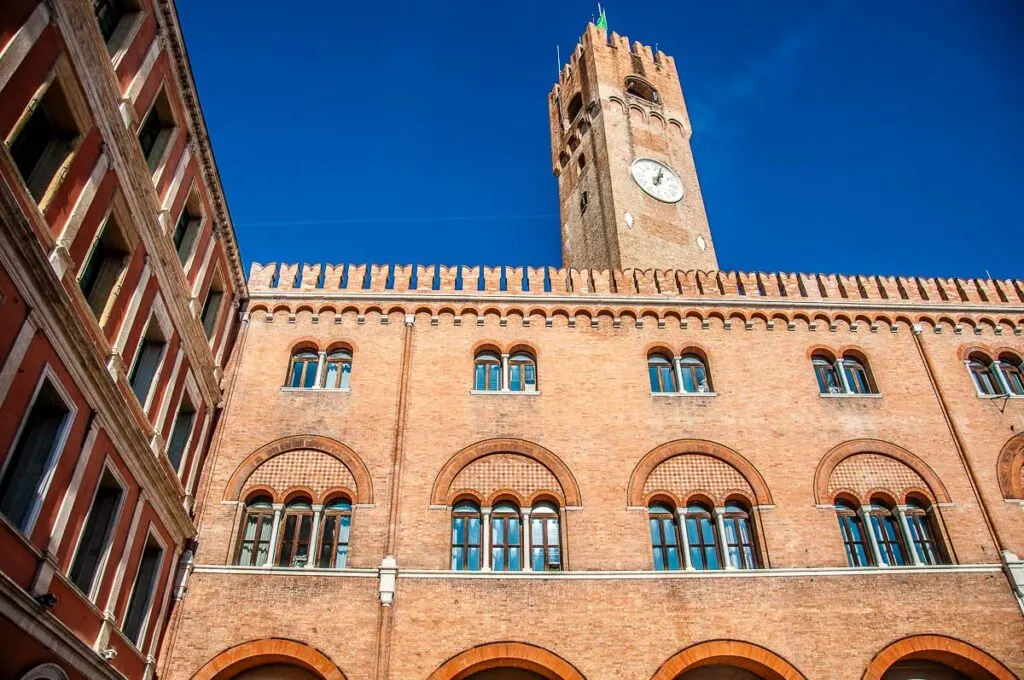 Palazzo dei Podesta with the Torre Civica - Treviso, Italy - rossiwrites.com