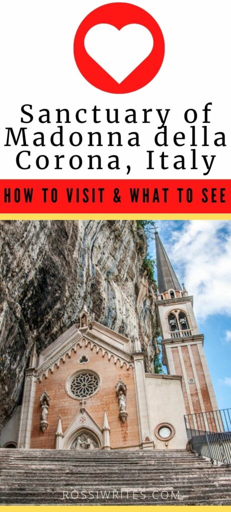 Pin Me - How to Visit the Sanctuary of Madonna della Corona in Italy - rossiwrites.com