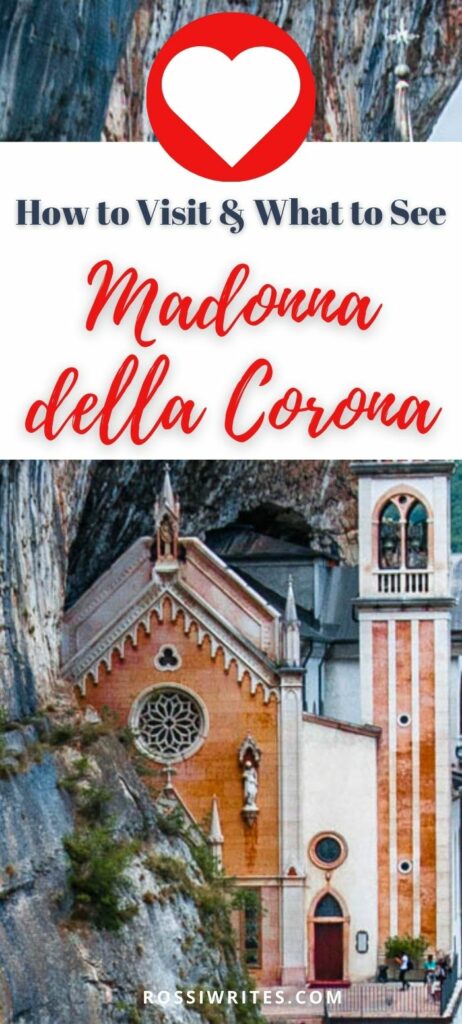 Pin Me - Sanctuary of Madonna della Corona, Italy - How to Visit and What to See - rossiwrites.com